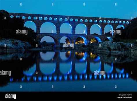 Pont du Gard at night Stock Photo, Royalty Free Image: 102665084 - Alamy