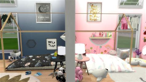 TWIN TODDLER BEDROOM | The Sims 4 | Speed Build + CC LINKS