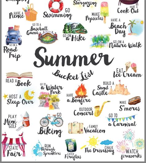 Pin by Ashley Wall on Summer | Fun summer activities, Summer activities ...