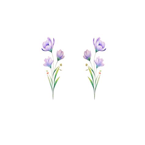 Crocus Tattoo (Set of 2) – TattooIcon