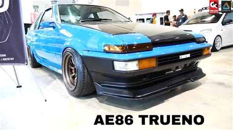 Toyota AE86 Trueno Blue Modified Borneo Kustom Show 2017 - YouTube