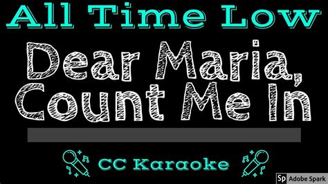 All Time Low • Dear Maria, Count Me In (CC) [Karaoke Instrumental ...