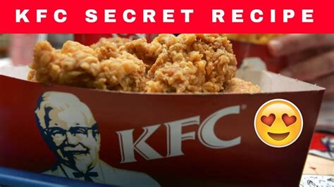 KFC Secret Recipe | 11 Herbs and Spices - YouTube