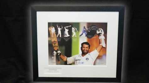 Sachin Tendulkar Gold Edition Signed Photo Display - Autographs of the World