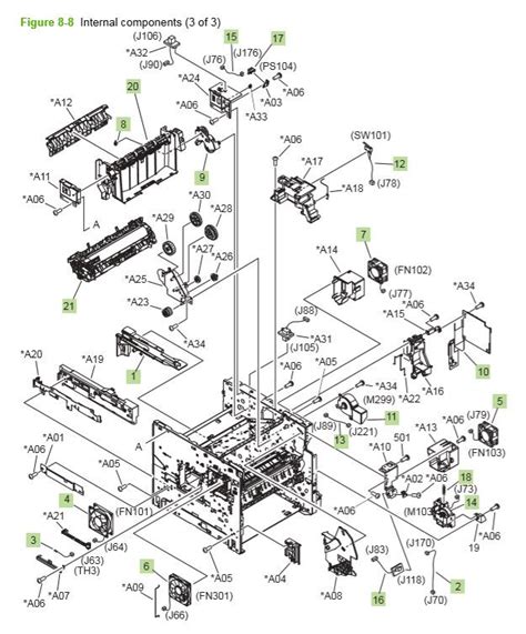 Part Diagrams- HP P4014 P4015 P4515 Laser Printer