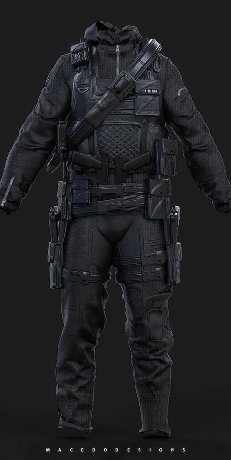 ArtStation - Combat Hazmat/Stealth Suit , Thiago Macedo / Macedo Designs | Stealth suit, Combat ...