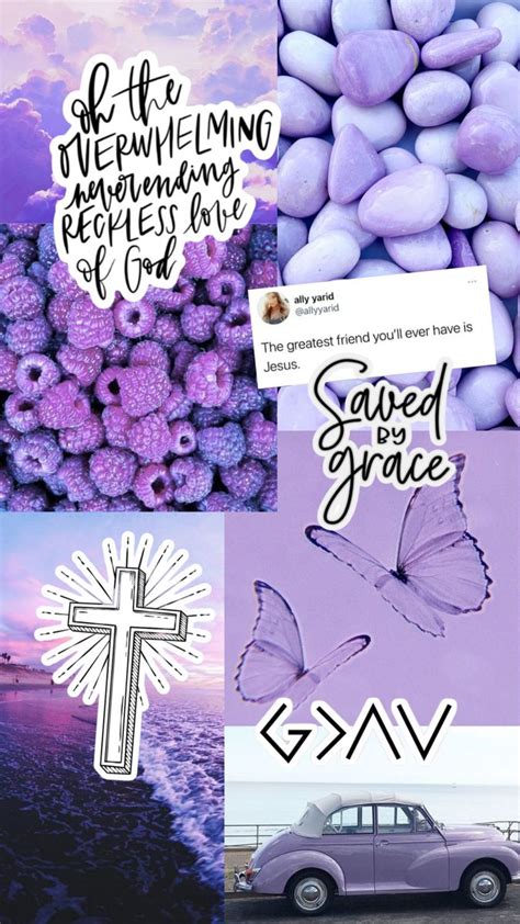 purple christian collage | Christian iphone wallpaper, Christian ...