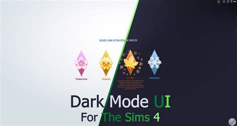 Dark Mode UI for The Sims 4 (December 11, 2023) | Dskecht in 2023 | Sims 4, Sims, Sims 4 mods