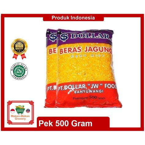 Beras Jagung Dollar Banyuwangi Premium 500 gram Beras Jagung Indonesia ...