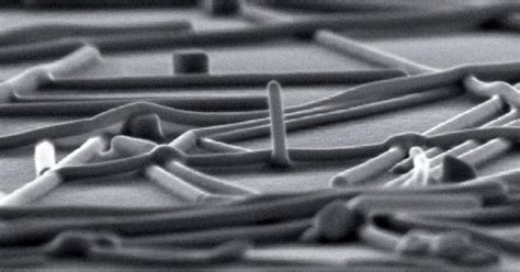 Nanowires welded into a mesh, using light