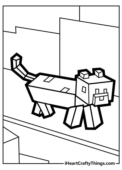 Minecraft Animals Coloring Pages - Coloring Home