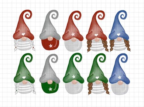 Gnome Family Clipart Gnome Gonk Gonks Digital Download - Etsy UK