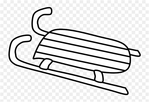 Sled, Black And White - Sled Clip Art Black And White, HD Png Download ...