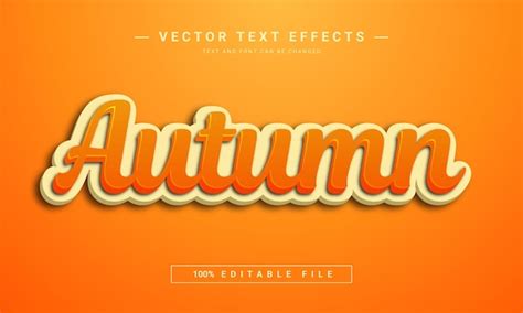 Premium Vector | Autumn font style template