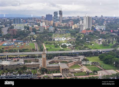 An aerial view of Nairobi City skyline Stock Photo - Alamy