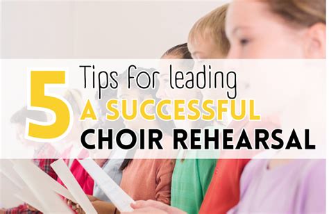 5 Tips for Leading a Successful Choir Rehearsal - Elisha Ann Music