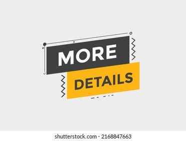 More Details Button More Details Text Stock Vector (Royalty Free ...