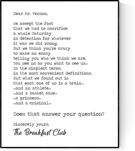 The Best Movie Poster Breakfast Club - U Life