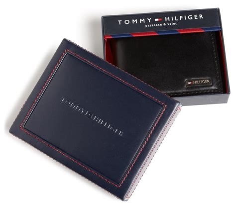 Tommy Hilfiger Men's Premium Leather Passcase Billfold Wallet ...