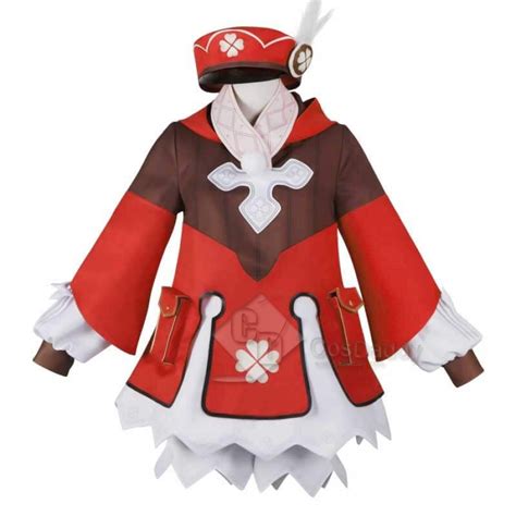 Genshin Impact Klee Red Coat Cosplay Costume Full Set Outfit