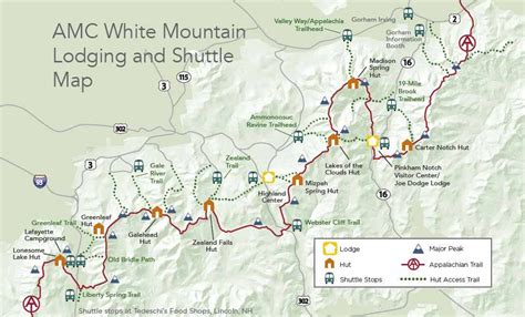 White Mountains Hiking Map - Living Room Design 2020