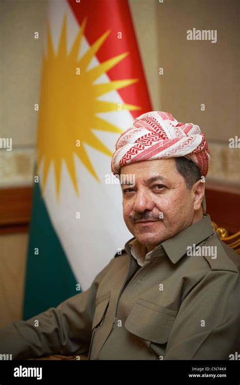 Massoud Barzani. President Iraqi Kurdistan Stock Photo - Alamy