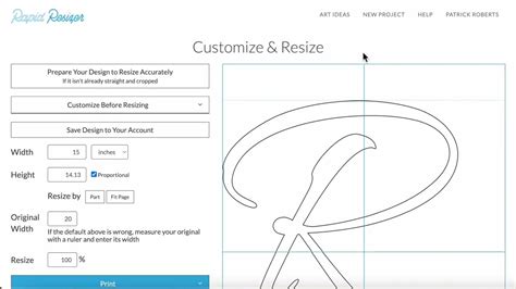 How to Resize Art Patterns in Rapid Resizer - YouTube