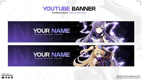 Anime Banner - Free Template | Gaming banner, Youtube banner template, Youtube banners