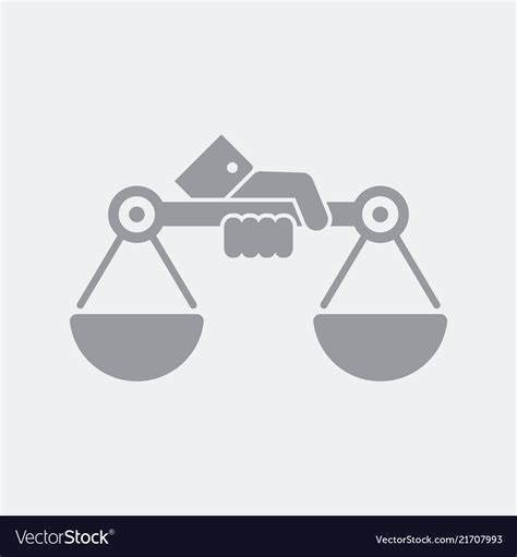 Symbol justice and equity Royalty Free Vector Image