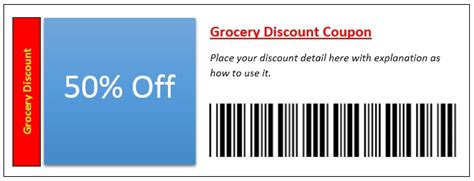 12 Free Sample Grocery Coupon Templates - Printable Samples