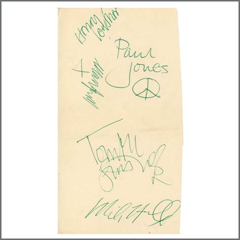 B41822- Manfred Mann 1960s Cwmbran Wales Autographs (UK) - Tracks