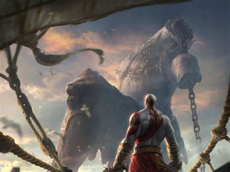 Download Wallpapers, Download 2560x1920 god of war concept art artwork chains blades kratos god ...