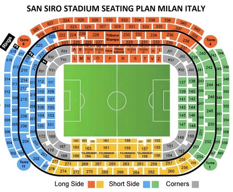 San Siro Stadium Seating Map Parking Map Ticket Price Booking | Hot Sex ...