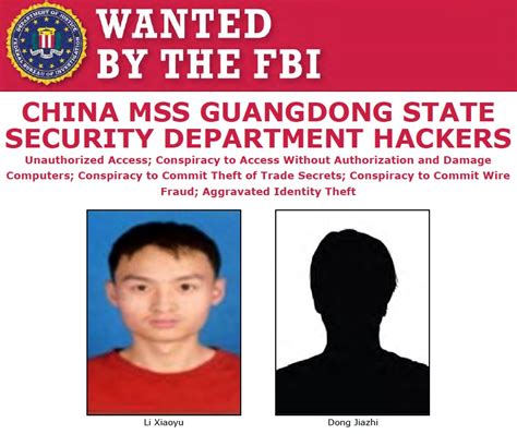 Two Chinese Hackers Charged in Global Computer Intrusion Campaign — FBI