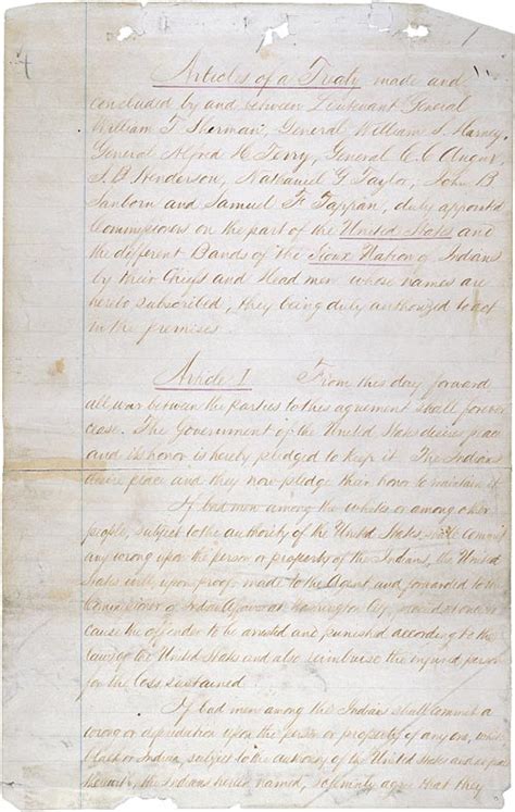 Treaty of Fort Laramie (1868) | National Archives