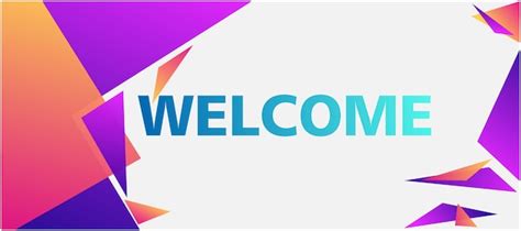 Free Vector | Welcome gradient Banner