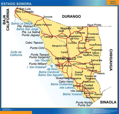 rociar detección idioma mapa del estado de sonora centavo tempo plan de ...