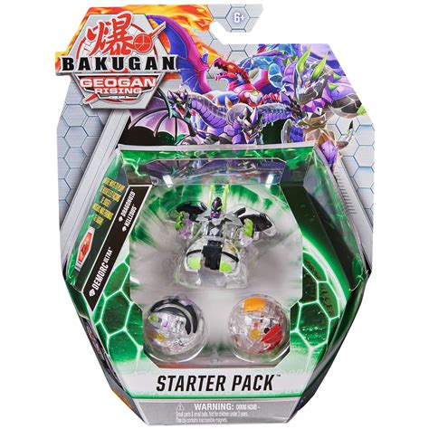 Buy Bakugan Starter Pack 3-Pack, Diamond Demorc Ultra, Geogan Rising ...