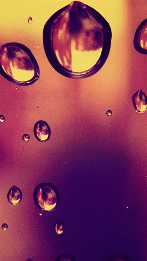 Water Drop On Dusky Glass iPhone Wallpapers Free Download