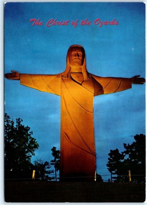 Postcard - The Christ Of The Ozarks, Magnetic Mountain - Eureka Springs, AR | United States ...