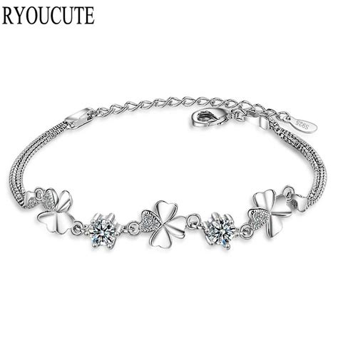 Aliexpress.com : Buy New Arrivals 925 Sterling Silver Clover Bracelets Fashion Bracelet For ...