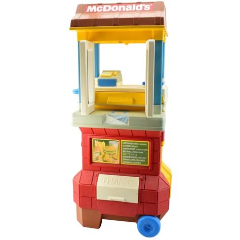 Vintage (1989) Fisher Price McDonald’s Drive Thru Playset on wheels with accessories. | Playset ...