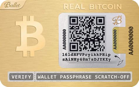 Amazon.com: Ballet REAL Bitcoin, Gold Edition - Physical Cryptocurrency ...