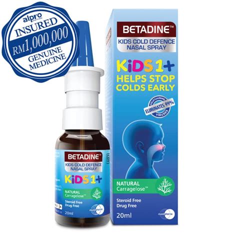 Betadine Kids Cold Defence Nasal Spray 20ml | Alpro Pharmacy