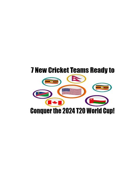 7 New Cricket Teams in the 2024 T20 World Cup! - Wikibuff