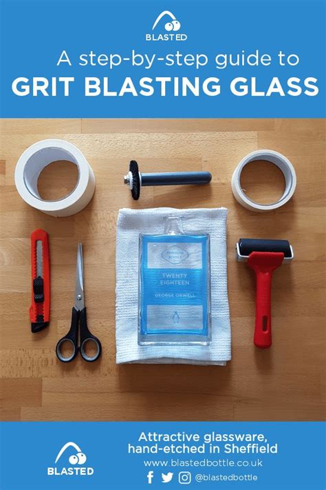 Grit blasting process — Blasted | Sticky back plastic, Glass, Glassware