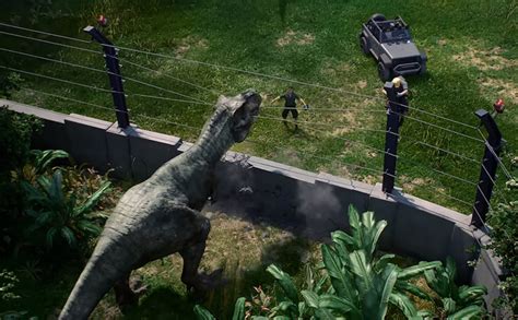 please add the wires electric fences that appear in Jurassic World ...