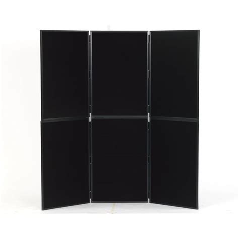 Lightweight Folding Display Boards, 6 Panel, Black Fabric - Display Boards from Panel Warehouse UK