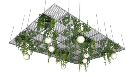 Ceiling Frame with Hanging Plant _ Model by Pooh | 3D Warehouse | Hanging plants, Warehouse ...