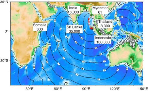 Indian Ocean Tsunami Map